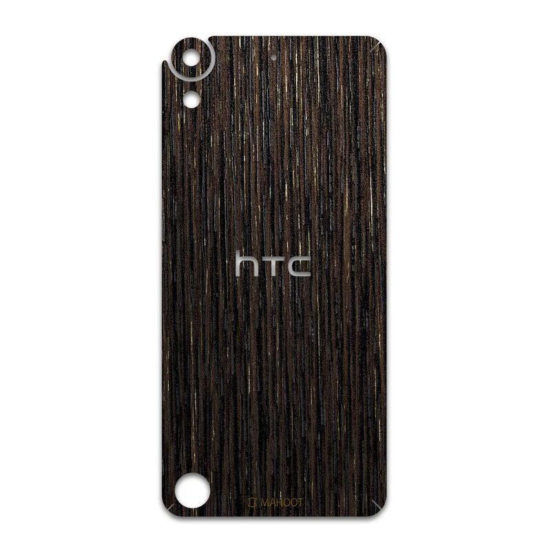 برچسب پوششی ماهوت مدل Dark-Gold-Stripes-Wood مناسب برای گوشی موبایل اچ تی سی Desire 630