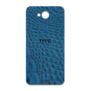 MAHOOT Blue-Crocodile-Leather Cover Sticker for htc Desire 650