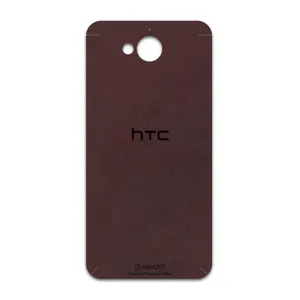 MAHOOT Matte-Dark-Brown-Leather Cover Sticker for htc Desire 650