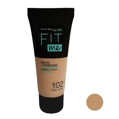 کرم پودر میبلین مدل Fit Me شماره 102 حجم 30 میلی لیتر