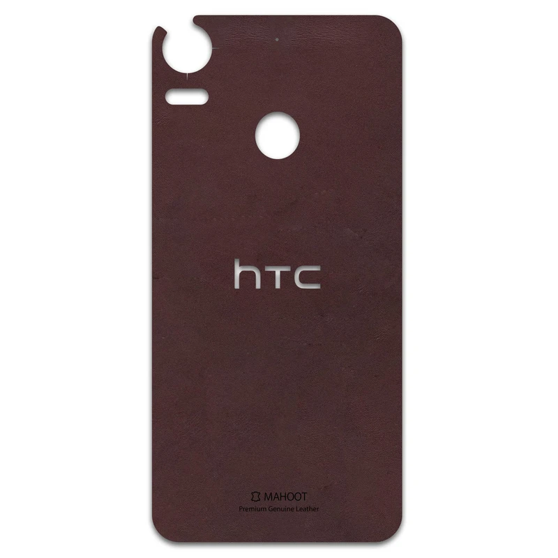 برچسب پوششی ماهوت مدل Matte-Dark-Brown-Leather مناسب برای گوشی موبایل اچ تی سی Desire 10 Pro