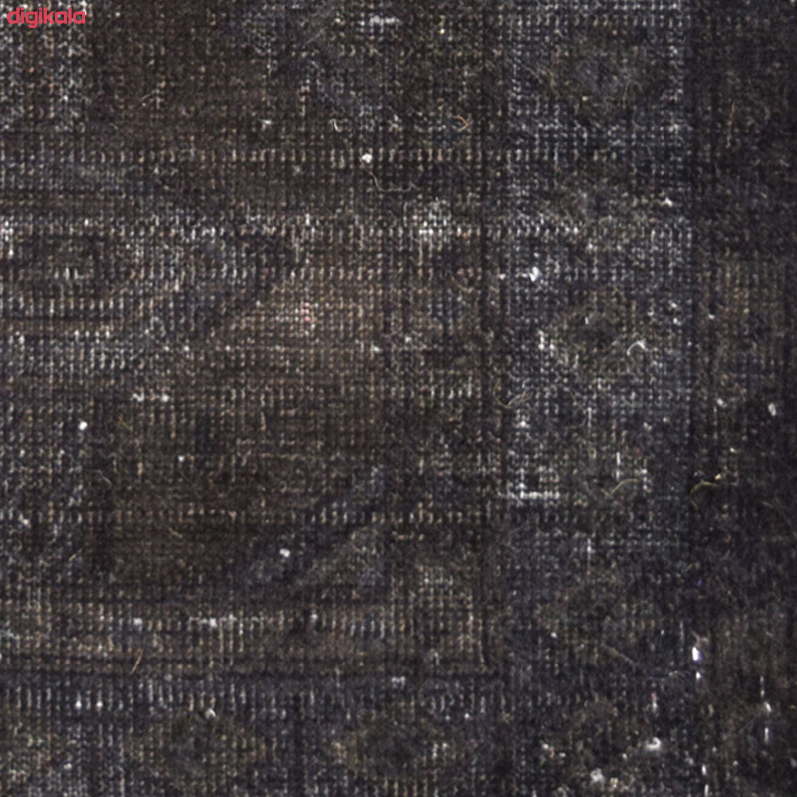 فرش دستبافت رنگ شده نیم متری طرح وینتج کد 15112