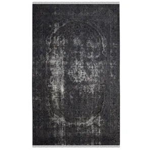 فرش دستبافت رنگ شده پنج و نیم متری طرح وینتج کد 9811100