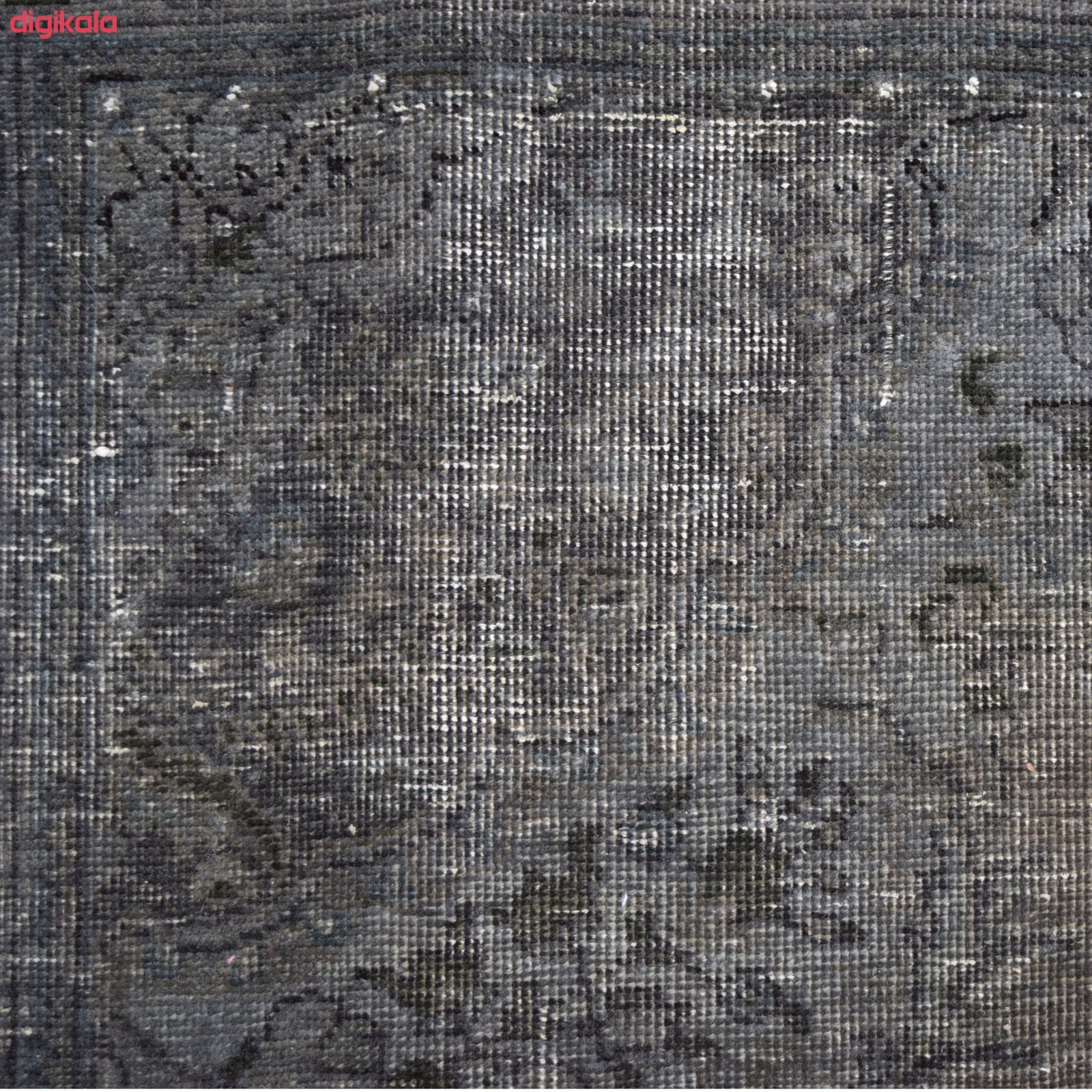 فرش دستبافت رنگ شده پنج و نیم متری طرح وینتج کد 9811107