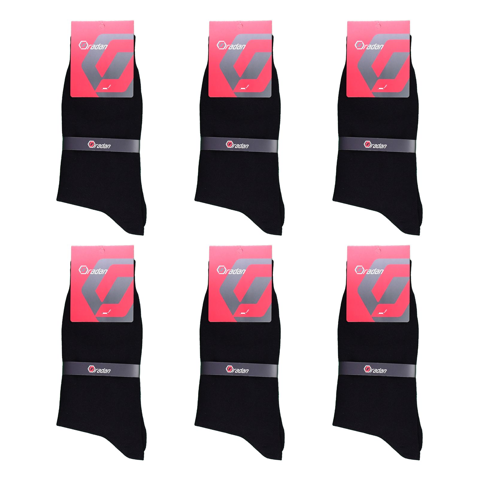 جوراب مردانه رادان کد 01-1000 مجموعه 6 عددی -  - 1