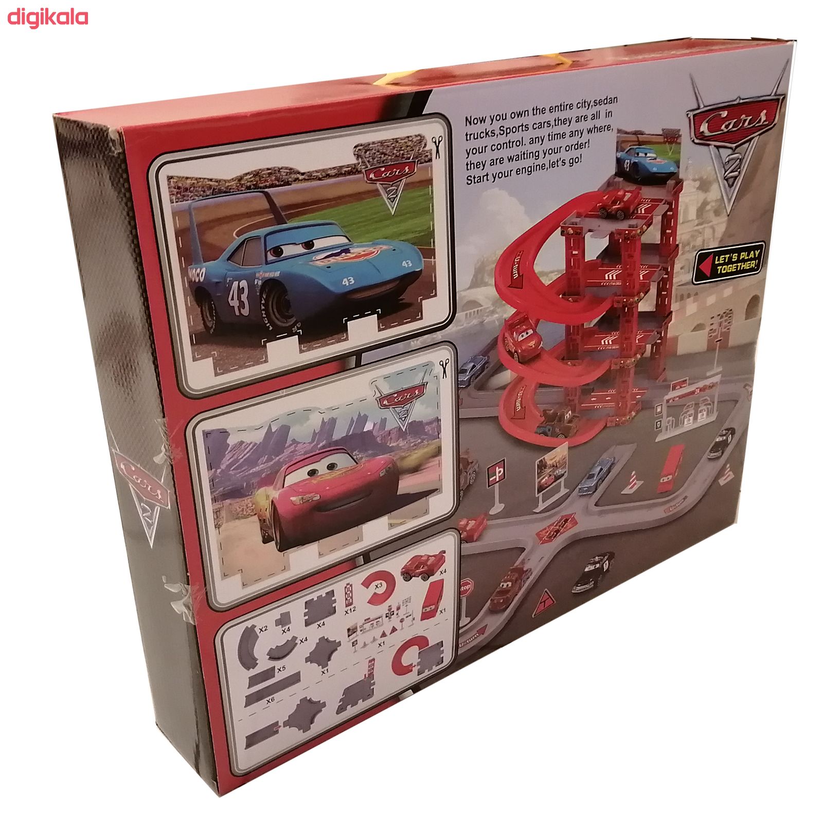 کیت ماشین بازی طرح پارکینگ مک کویین کد CY182 main 1 5
