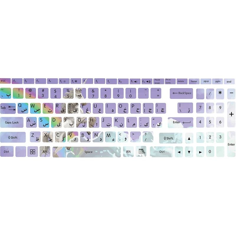 برچسب حروف فارسی کیبورد کد G-02