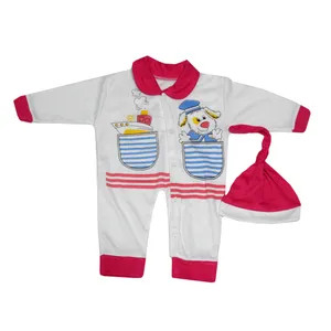 ست کلاه و سرهمی نوزاد کد P رنگ صورتی