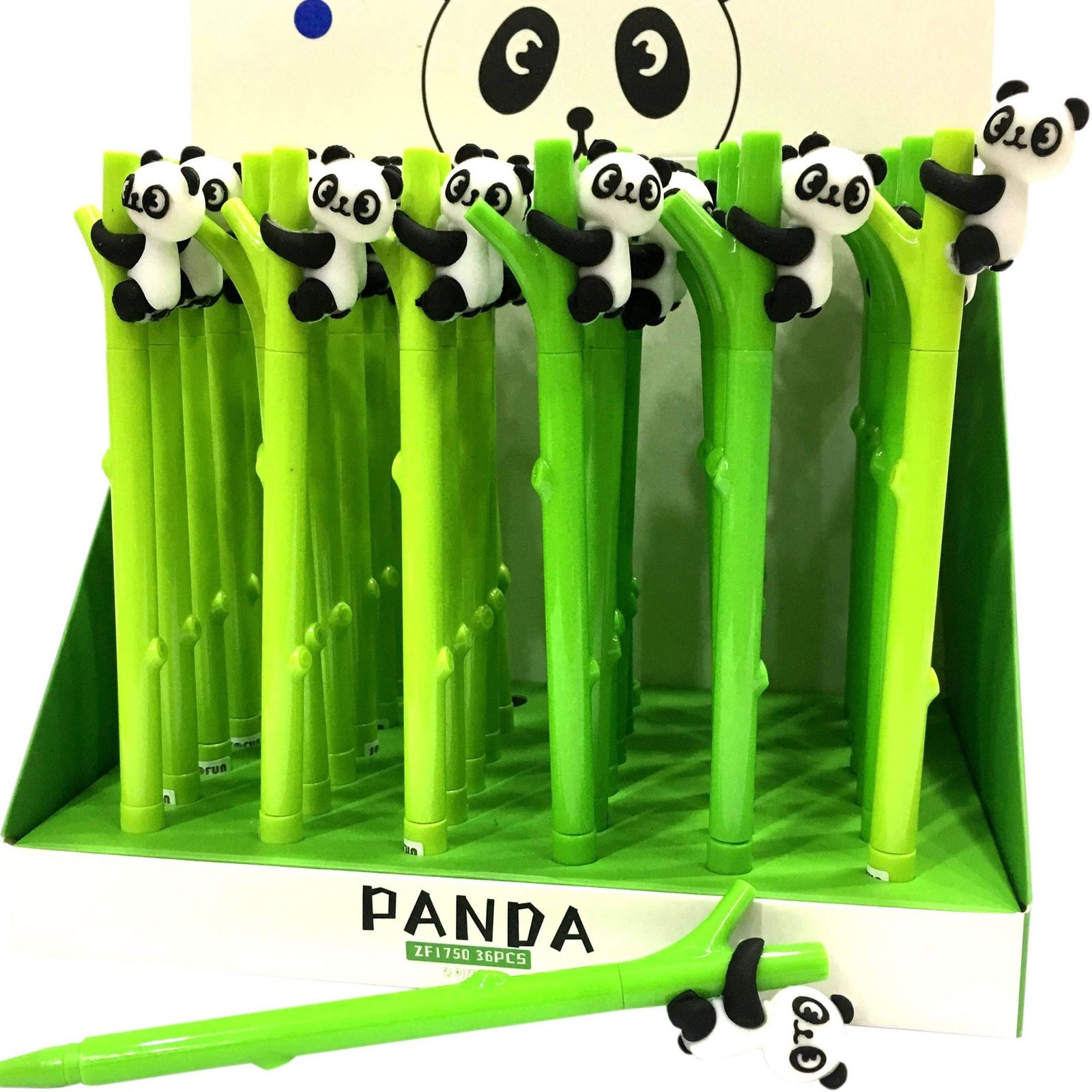 Ручка в виде бамбука с пандой
