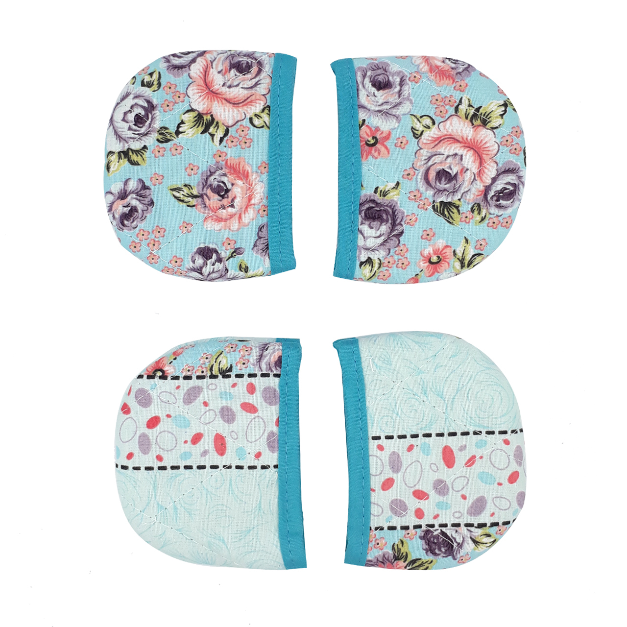 دستگیره آشپزخانه طرح گل کد mk437 بسته 4 عددی