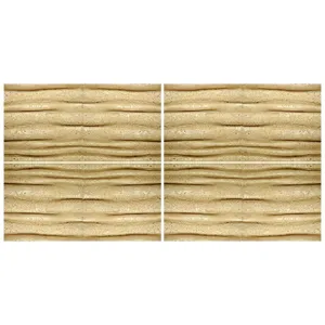 دیوارپوش تندیس و پیکره شهریار مدل آمای کد W1020-09 بسته 4 عددی