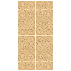 دیوارپوش تندیس و پیکره شهریار مدل آمای کد W1020-03 بسته 16 عددی