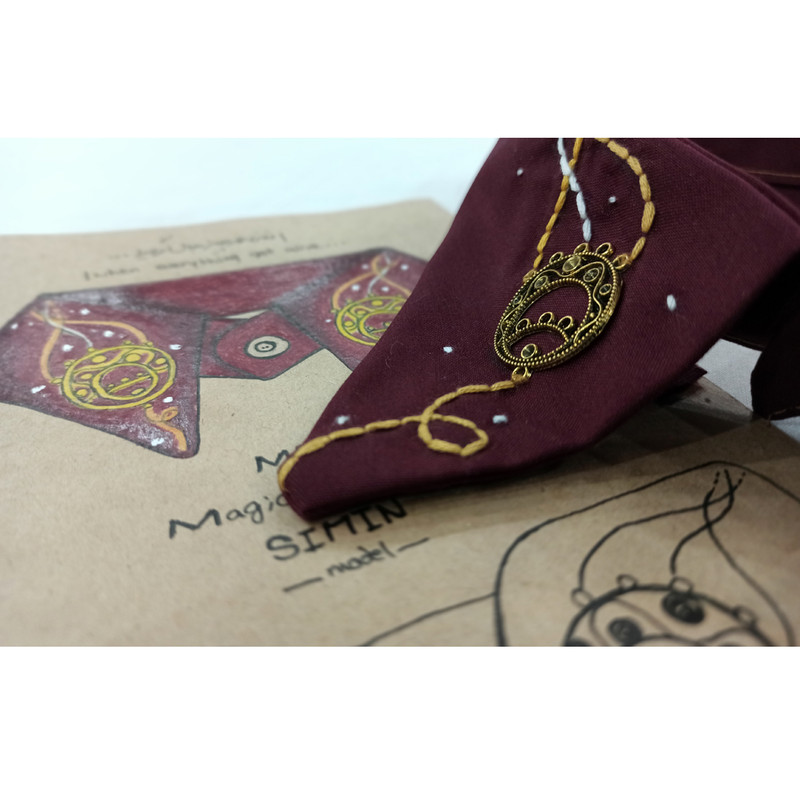 یقه تزیینی زنانه مدل سیمین M-002