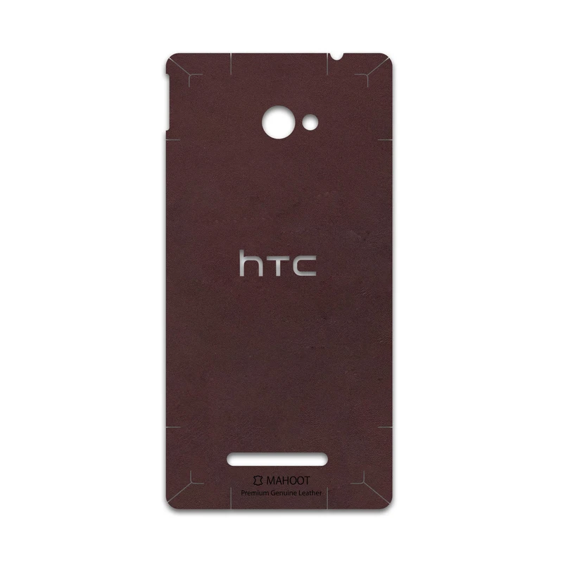 برچسب پوششی ماهوت مدل Matte-Dark-Brown-Leather مناسب برای گوشی موبایل اچ تی سی 8X