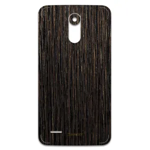 MAHOOT Dark-Gold-Stripes-Wood Cover Sticker for LG Stylus 3