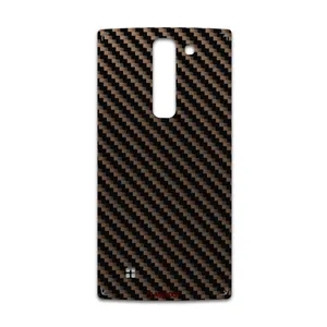 MAHOOT Glossy-Brown-Fiber Cover Sticker for LG Magna