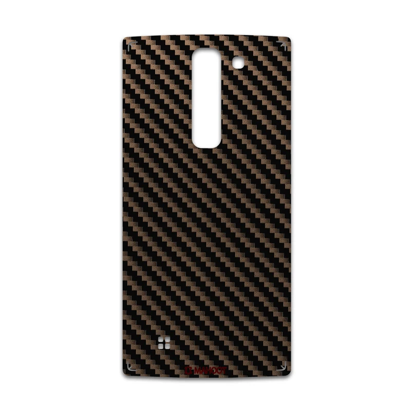 برچسب پوششی ماهوت مدل Glossy-Brown-Fiber مناسب برای گوشی موبایل ال جی Magna