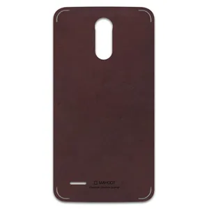 MAHOOT Matte-Dark-Brown-Leather Cover Sticker for LG Stylus 3