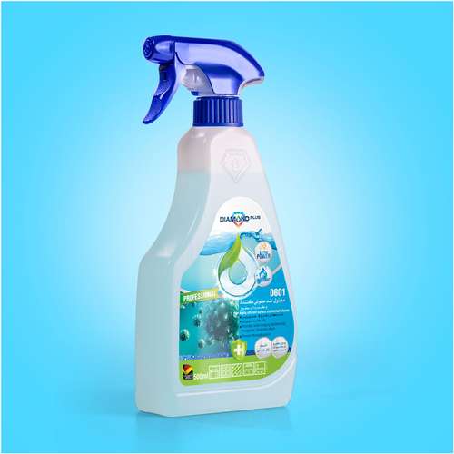محلول ضدعفونی کننده سطوح دیاموند پلاس کد D601 حجم ۵۰۰ میلی لیتر بسته 6 عددی