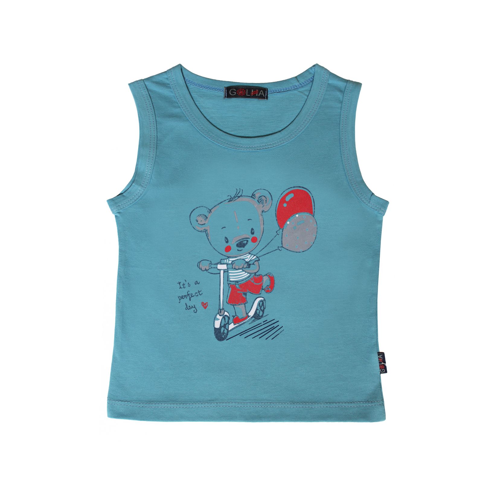 ست تاپ و شلوارک پسرانه گلها طرح بادکنک کد ۸۴۳ -  - 8