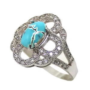 انگشتر نقره زنانه کد 3021