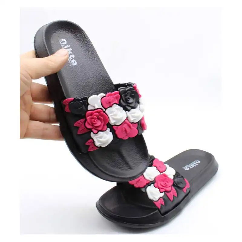 دمپایی زنانه نیکتا مدل L297 کد L1- 03 رنگ مشکی