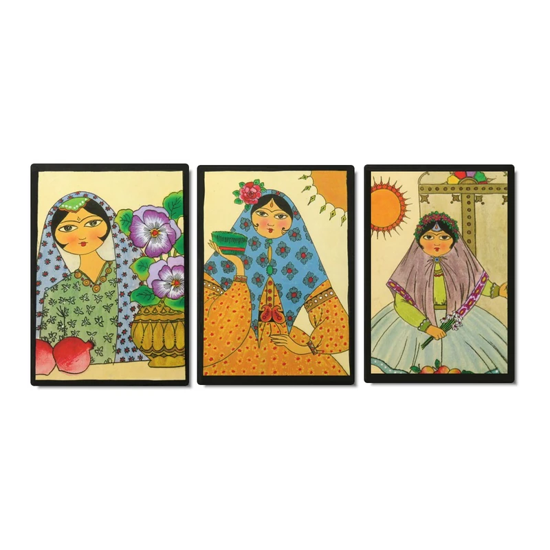 تابلو مدل خاتون کد 05 مجموعه 3 عددی