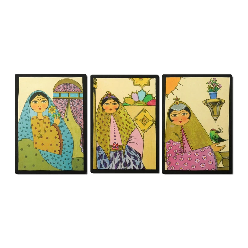 تابلو مدل خاتون کد 06 مجموعه 3 عددی