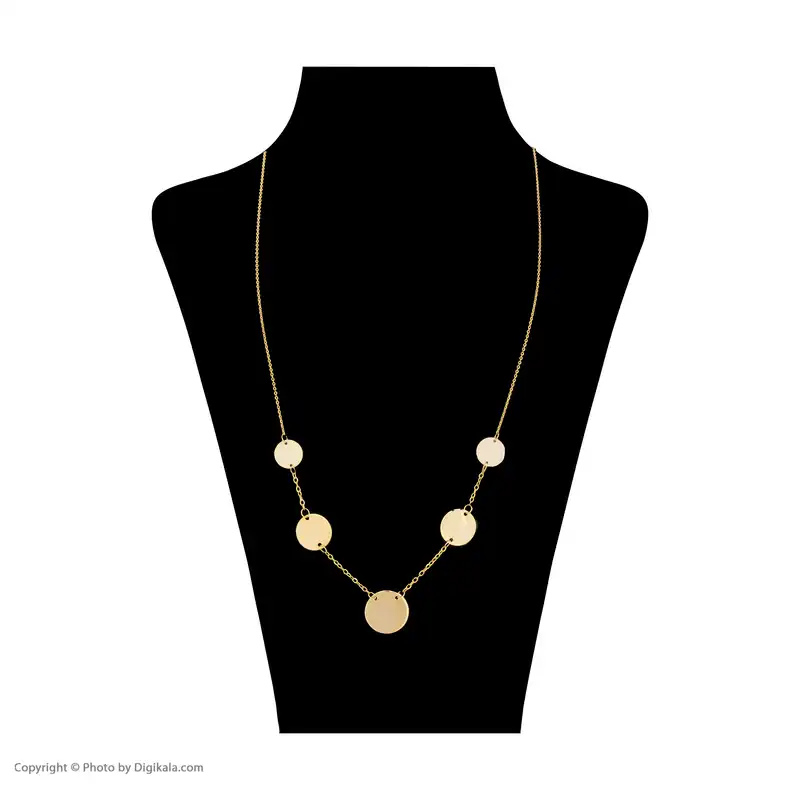 گردنبند طلا 18 عیار زنانه زرمان مدل ZMM0996 طرح پولکی