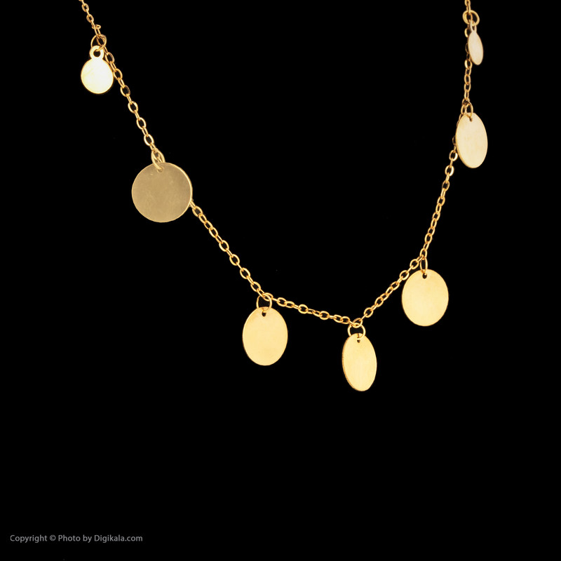گردنبند طلا 18 عیار زنانه زرمان مدل ZMM0997 طرح پولکی