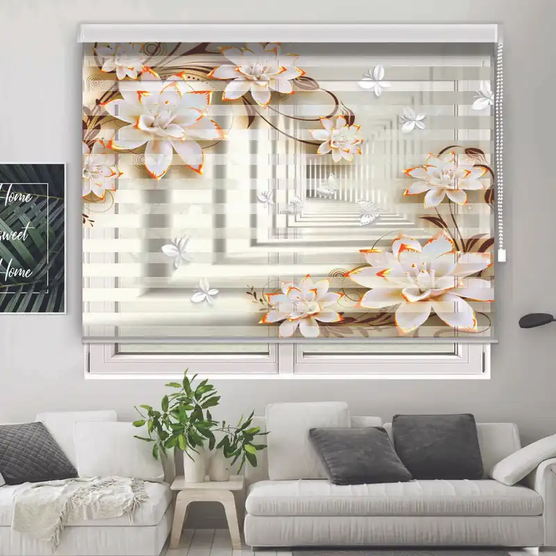 پرده زبرا مدل TD-23 سایز 110x150 سانتی متر