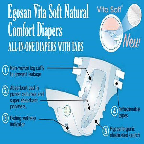 پوشینه چسبی بزرگسال اگوسان مدل مدیوم اکسترا مجموعه 4 عددی