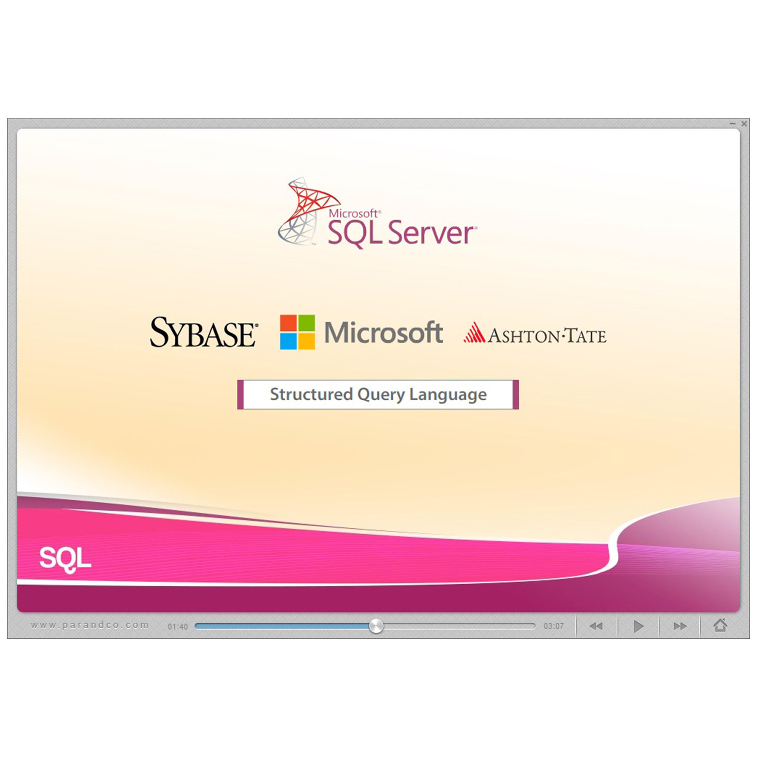 آموزش نرم افزار SQL Server 2019 شرکت پرند