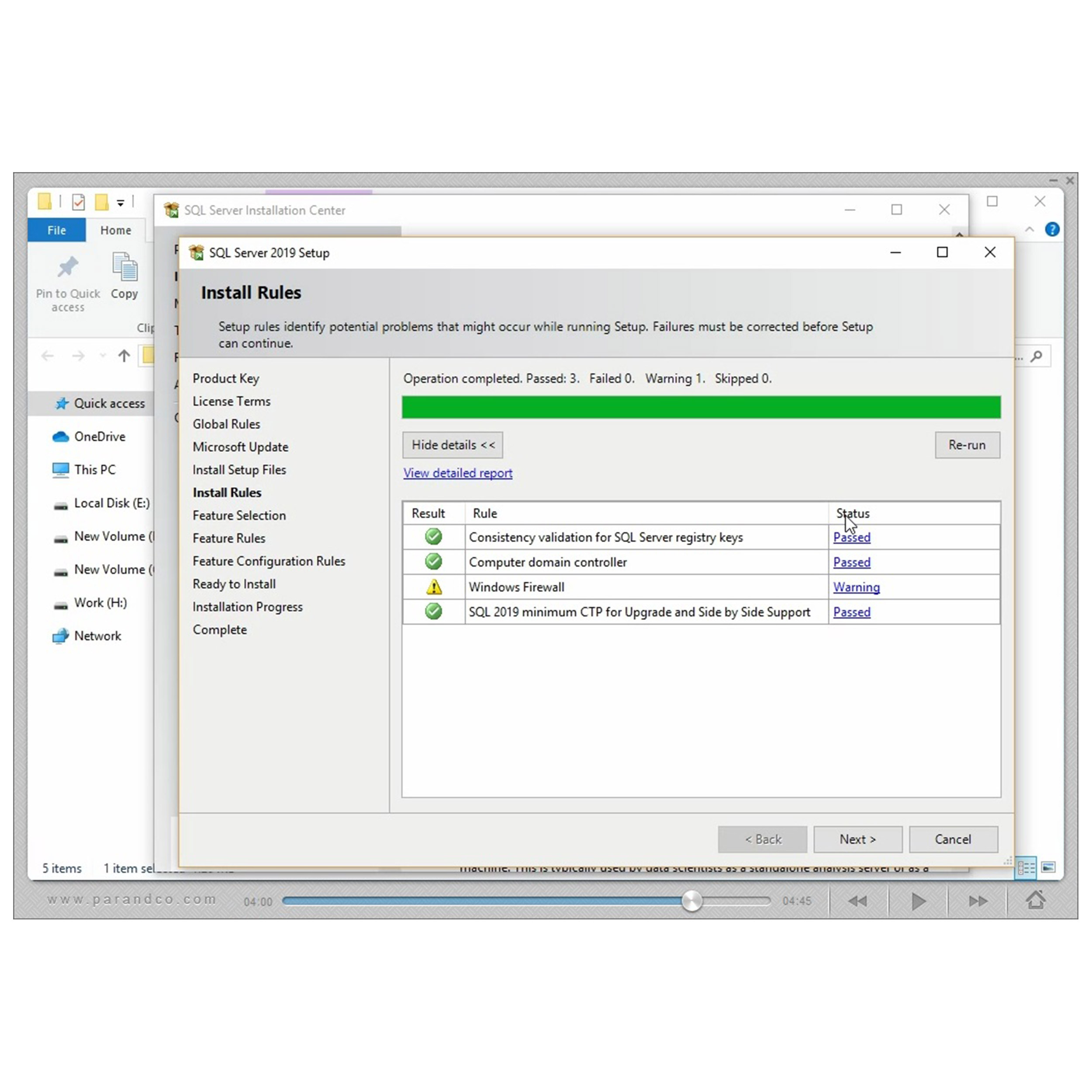 آموزش نرم افزار SQL Server 2019 شرکت پرند