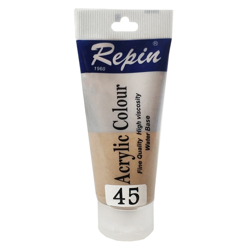 رنگ اکریلیک رپین کد 45 Flash Grey حجم 75 میلی لیتر