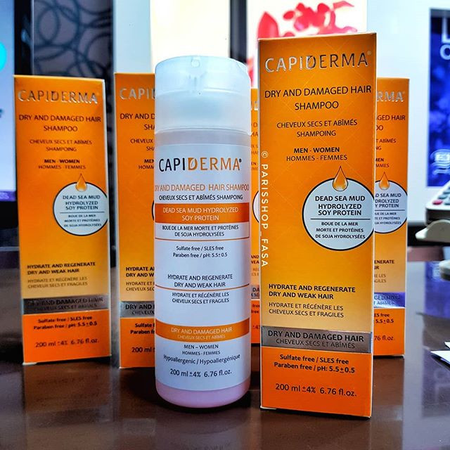 شامپو مو کپیدرما مدل dry and damaged hair حجم 200 میلی لیتر