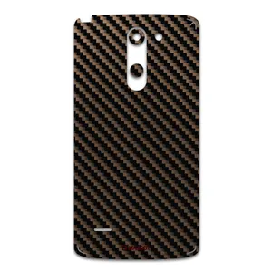 MAHOOT Glossy-Brown-Fiber Cover Sticker for LG G3 Stylus