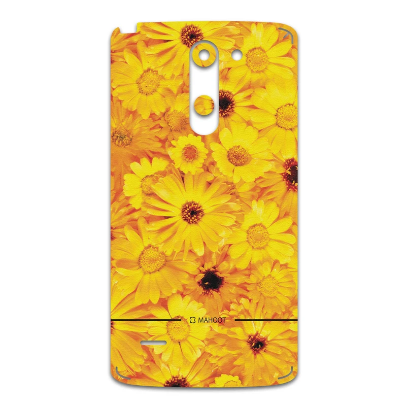 برچسب پوششی ماهوت مدل Yellow-Flower مناسب برای گوشی موبایل ال جی G3 Stylus