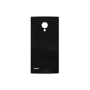 MAHOOT Black-Leather Cover Sticker for LG FX0 Firefox