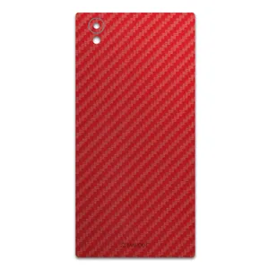 MAHOOT Red-Fiber Cover Sticker for Sony Xperia L1
