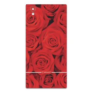 MAHOOT Red-Flower Cover Sticker for Sony Xperia L1