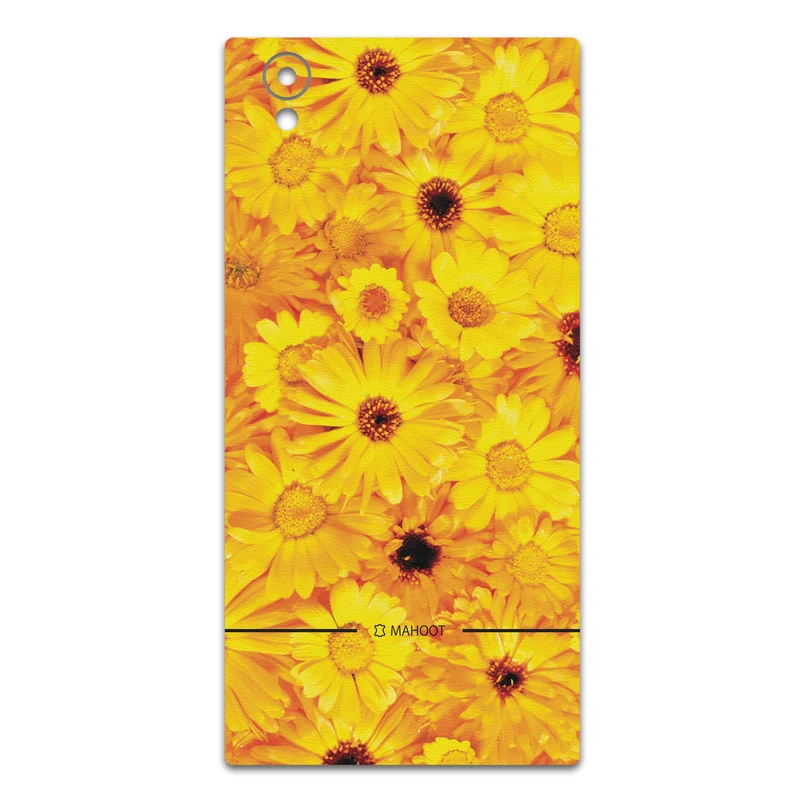 برچسب پوششی ماهوت مدل Yellow-Flower مناسب برای گوشی موبایل سونی Xperia L1