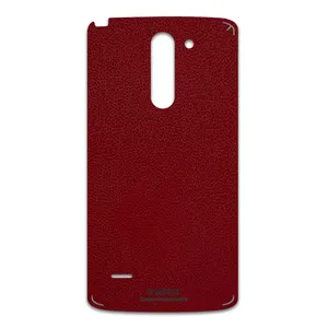 MAHOOT Red-Leather Cover Sticker for LG G3 Stylus