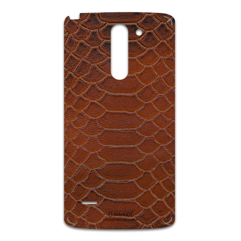 برچسب پوششی ماهوت مدل Brown-Snake-Leather مناسب برای گوشی موبایل ال جی G3 Stylus