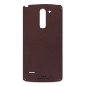 MAHOOT Matte-Dark-Brown-Leather Cover Sticker for LG G3 Stylus