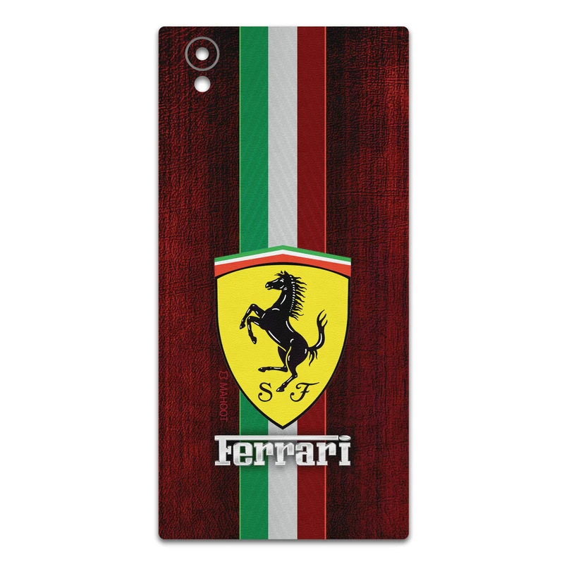 برچسب پوششی ماهوت مدل Ferrari مناسب برای گوشی موبایل سونی Xperia L1