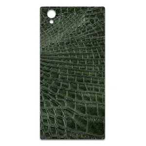 MAHOOT Green-Crocodile-Leather Cover Sticker for Sony Xperia L1