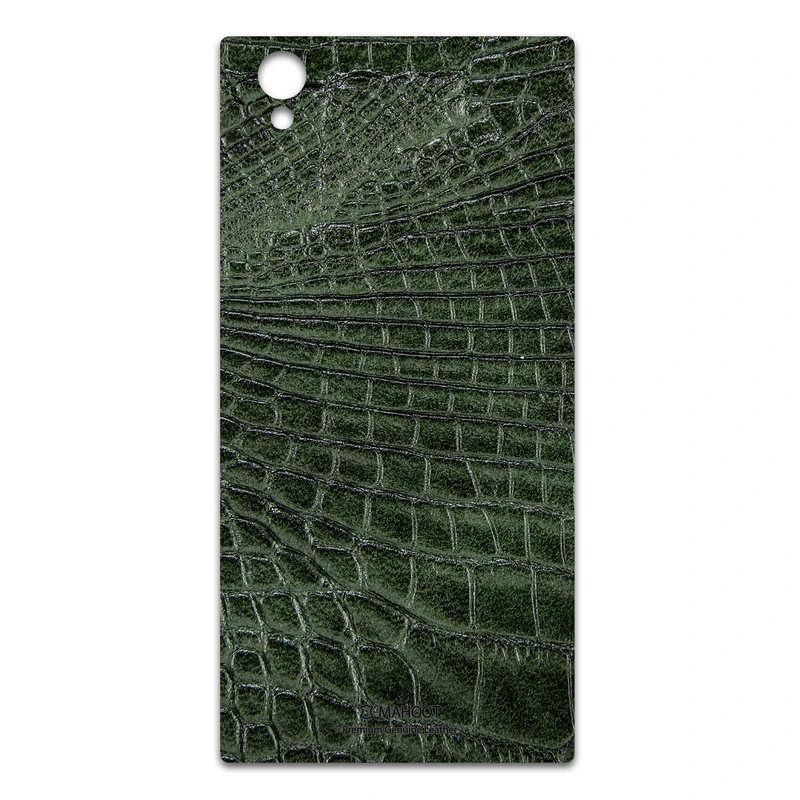 برچسب پوششی ماهوت مدل Green-Crocodile-Leather مناسب برای گوشی موبایل سونی Xperia L1