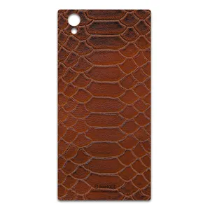 MAHOOT Brown-Snake-Leather Cover Sticker for Sony Xperia L1