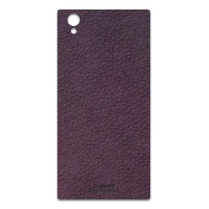 MAHOOT Purple-Leather Cover Sticker for Sony Xperia L1